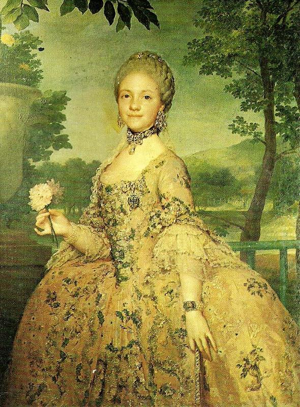 Anton Raphael Mengs maria luisa of parmathe princess of asturias china oil painting image